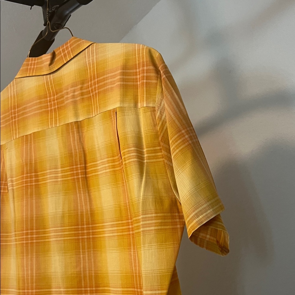 Vintage Towncraft Men's Orange Plaid Button Down Shirt - Picture 11 of 12